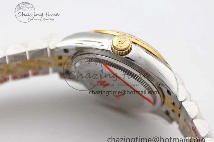 Good Copy Rolex Watches Diamonds Best Jubilee on Diamond Gold Durable Lady 1:1 TWF Bezel Markers NH DateJust SS Dial Edition 28 Bracelet 2133 YG 0102